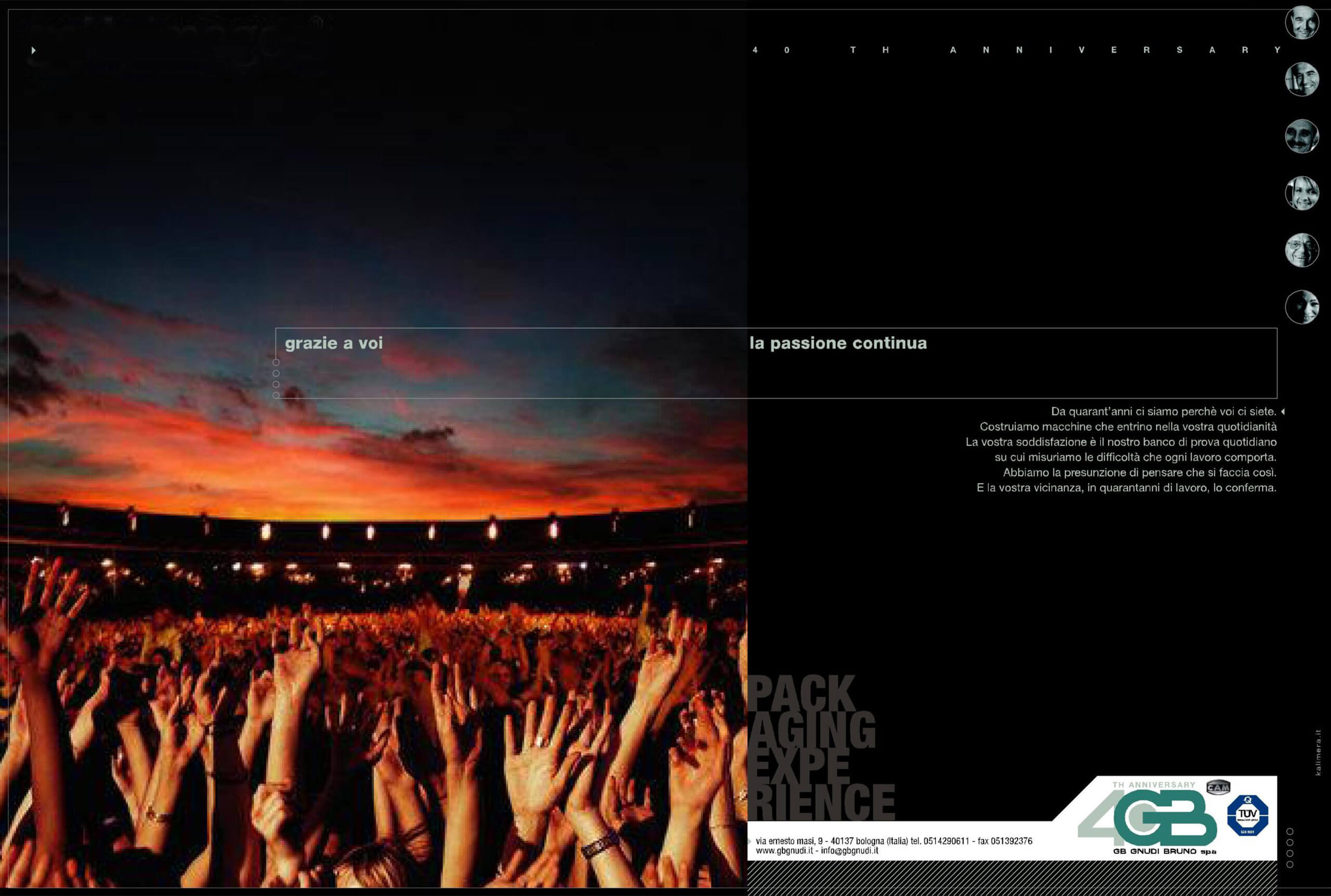 adv-gb-gnudi-2005-passione Pubblicità istituzionale GB Gnudi 2005 anniversario 40 anni di attività