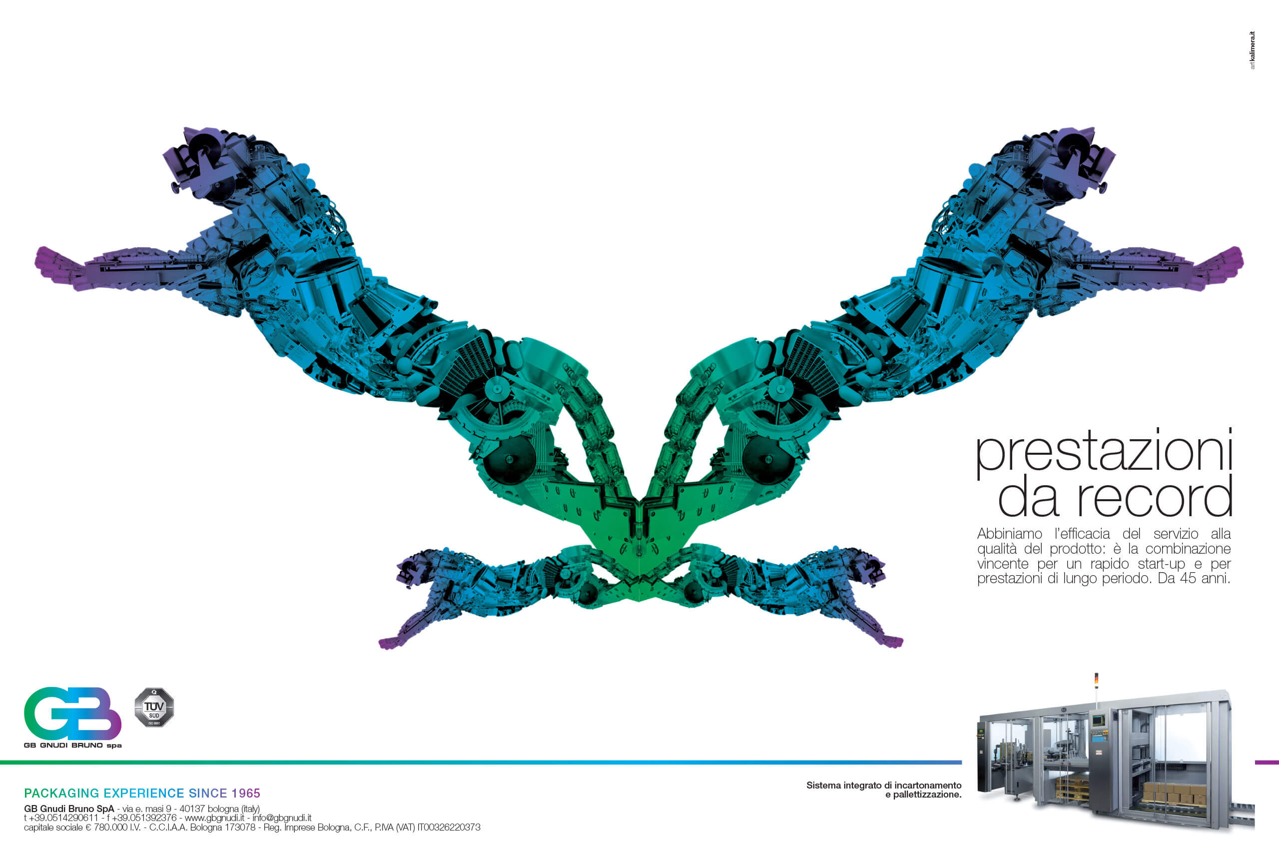 adv-gb-gnudi-2010 Grafica GB Gnudi 2010 con design minimalista e claim prestazioni da record